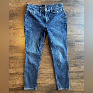 White House Black Market Dark Blue Skinny Jeans